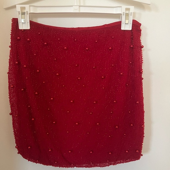 red oh polly two piece, only worn once. it’s a US size 4 - Picture 4 of 7